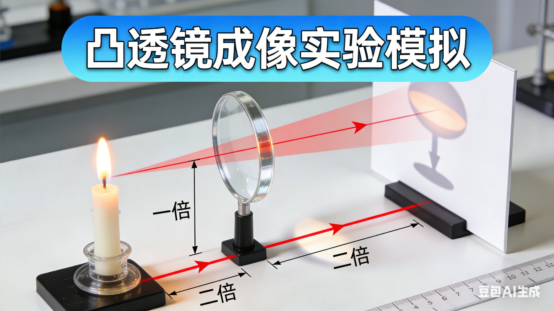 凸透镜成像实验模拟