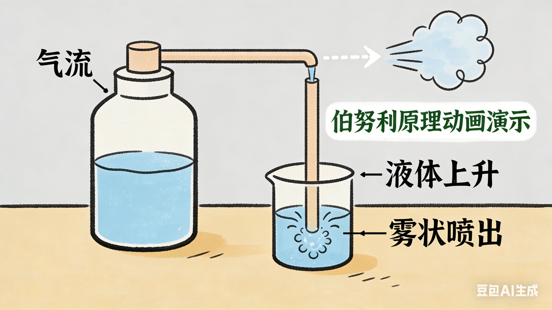 伯努利原理动画演示