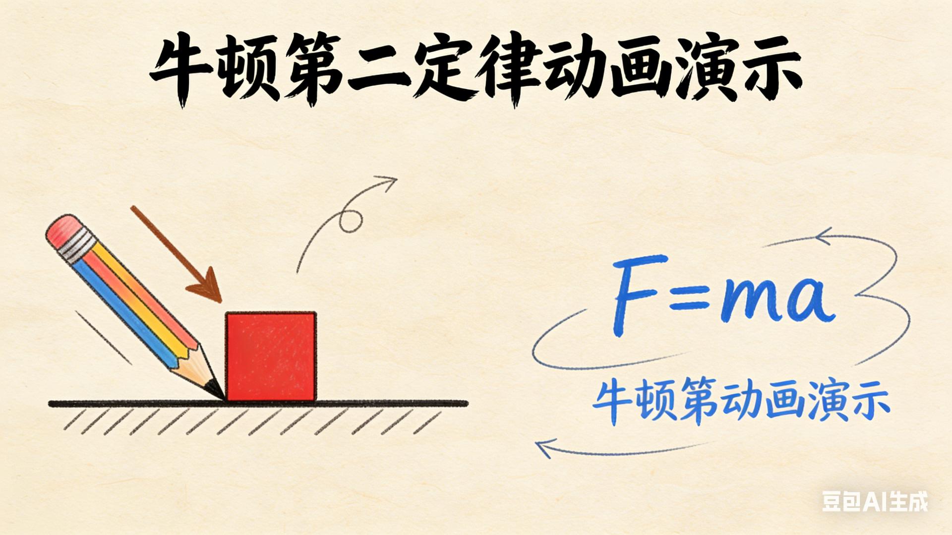 牛顿第二定律动画演示